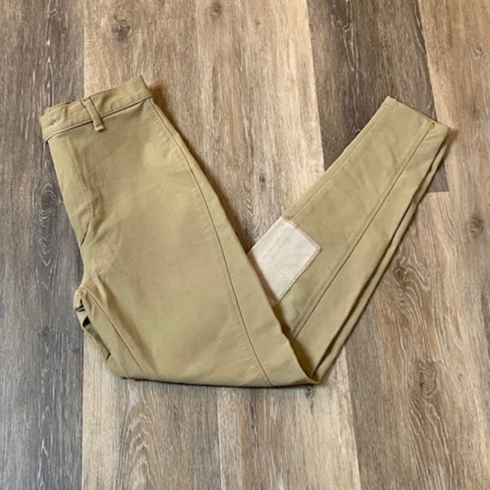 VERTIGO Paris Tan Khaki Equestrian Riding Pants 42